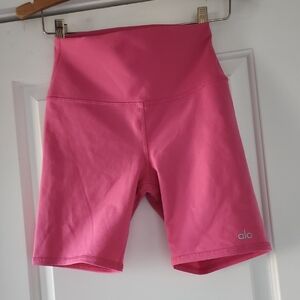 ALO Yoga Women's Pink High-Waist Shorts